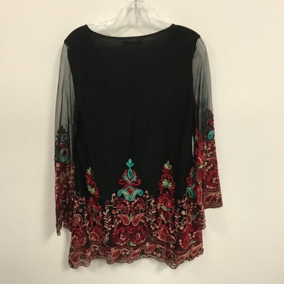 NWT Mechant Floral Embroidered Boho Mini Dress - Picture 3 of 3